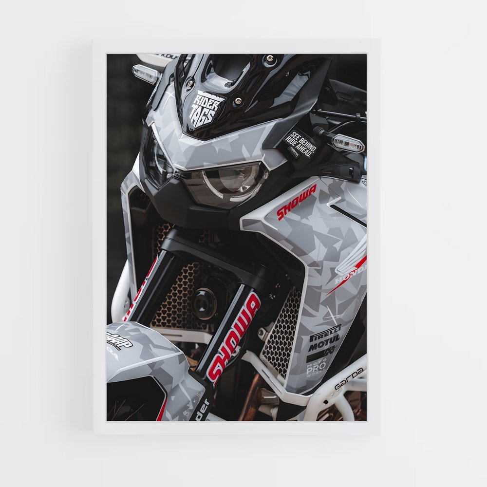 Poster L'Aventurière de l'Asphalte – affiche Honda Moto (vue 3)